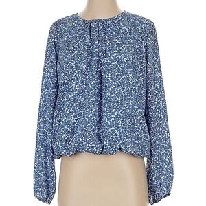 Tommy Hilfiger Womens Floral Bubble Hem Top